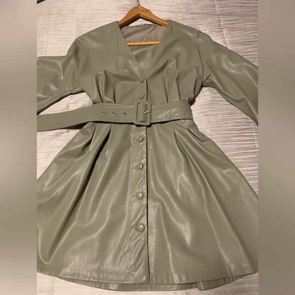 Zara Vegan leather Dress - Picture 1 of 7